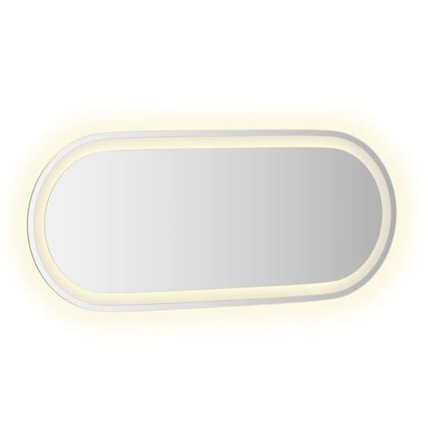 Badrumsspegel LED 90x40 cm oval