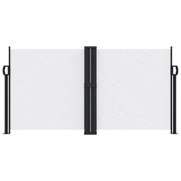 Infällbar sidomarkis vit 120x600 cm