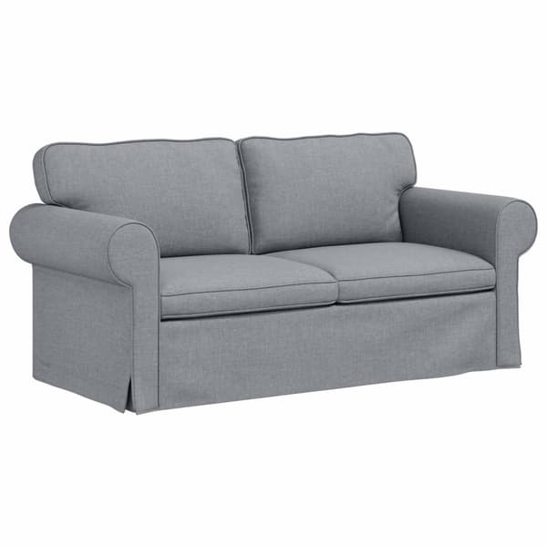 Soffa Ljusgrå 175 x 82 x 80 cm tyg