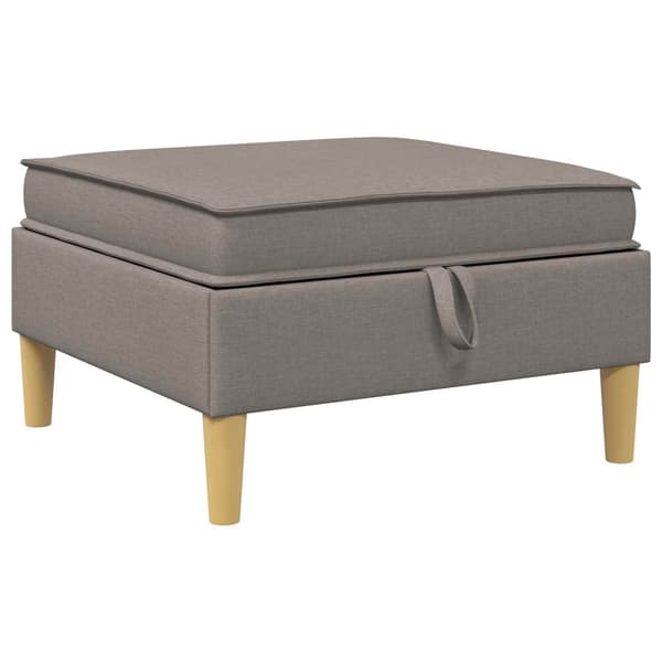 Soffpuff med förvaring Taupe Tyg
