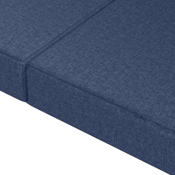Fällbar Soffbed 180 x 67 x 45 cm Blå