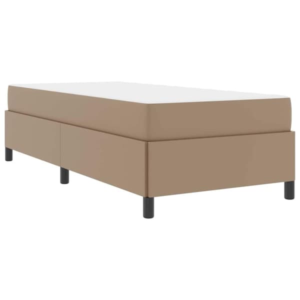 Sängram med madrass Cappuccino 100 x 200 cm tyg