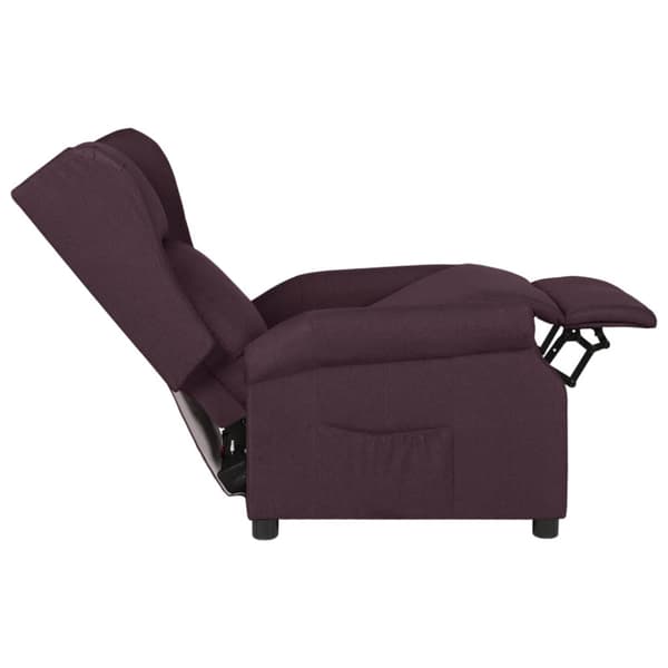 Reclinerfåtölj gräddvit tyg