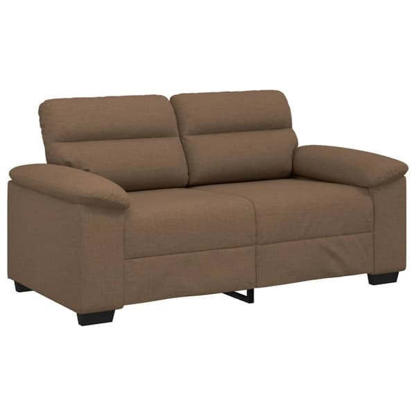 2-sitssoffa brun 160x81x84 cm tyg