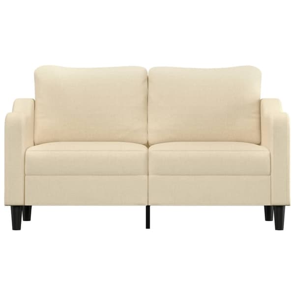 2-sitssoffa gräddvit 140 cm tyg
