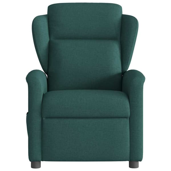 Reclinerfåtölj mörkgrön tyg