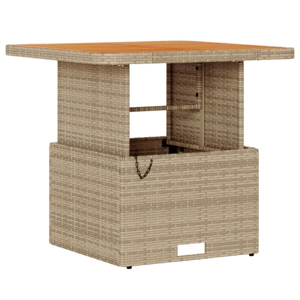 Trädgårdsmöbelset Beige konstrotting