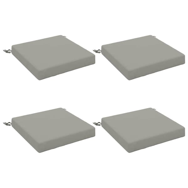 4-delade Sittdynor SOEST 4 st 100% Polyester Grå 40 x 40 x 7 cm