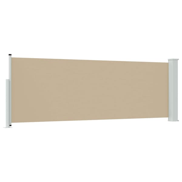 Utfällbar sidomarkis Beige 300 x 100 cm Polyester
