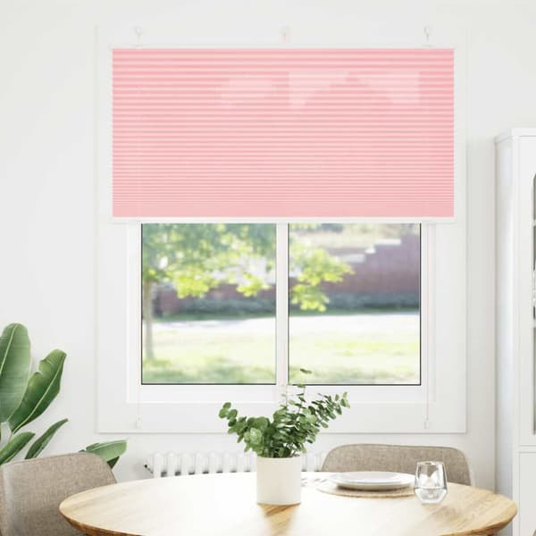 Plisserad persienn rosa 115x100 cm tyg bredd 114,4cm polyester