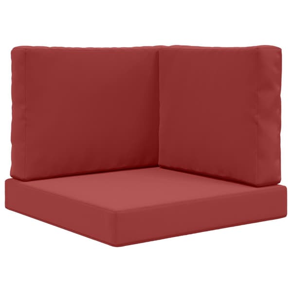 Utomhus Soffa Kudde 3 pcs Vinröd Polyester