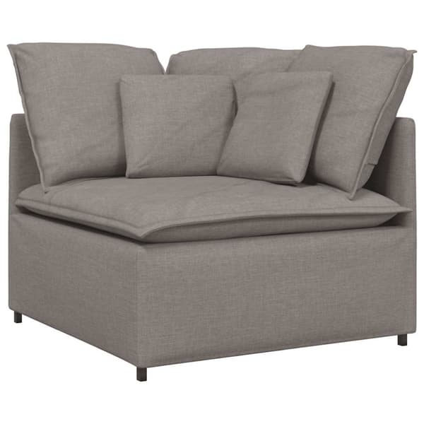 Modulsoffa med kuddar i taupe