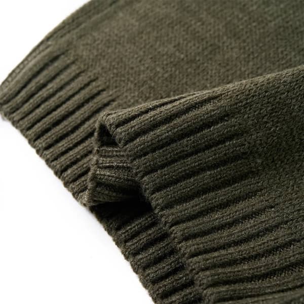 Stickad tröja för barn khaki 116