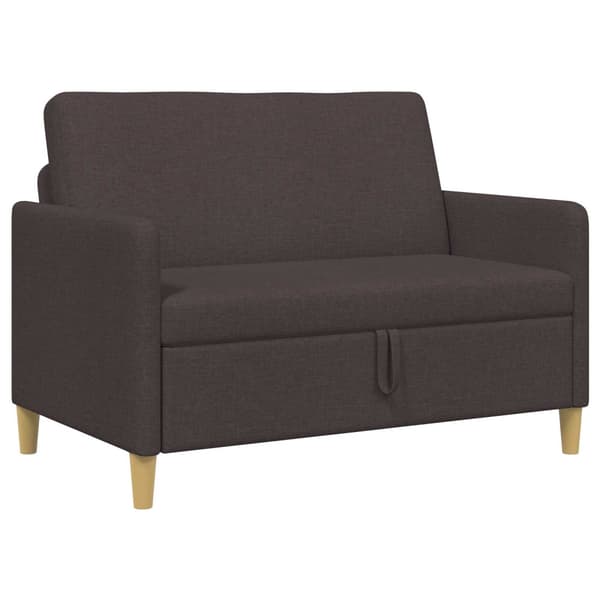 Soffa med förvaring Mörkbrun 122 x 78 x 87 cm Polyester