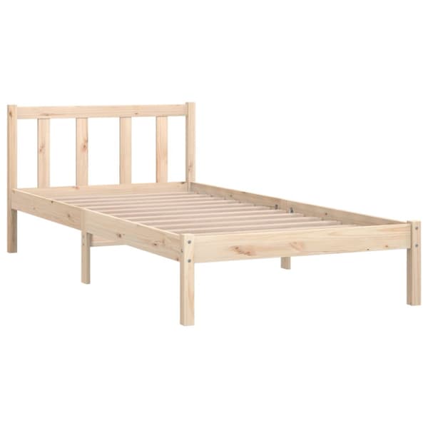Sängram massivt trä 75x190 cm