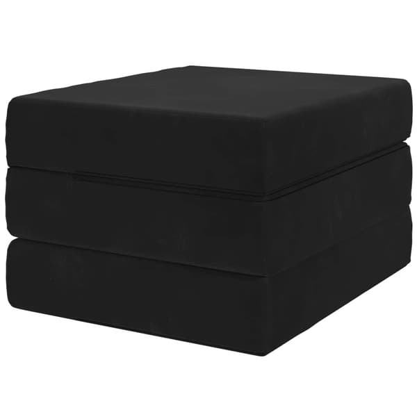 Fällbar Soffbed 75 x 67 x 45 cm Svart