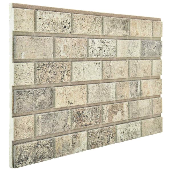 Väggpaneler 10 pcs Sand 100 x 50 cm EPS Skum