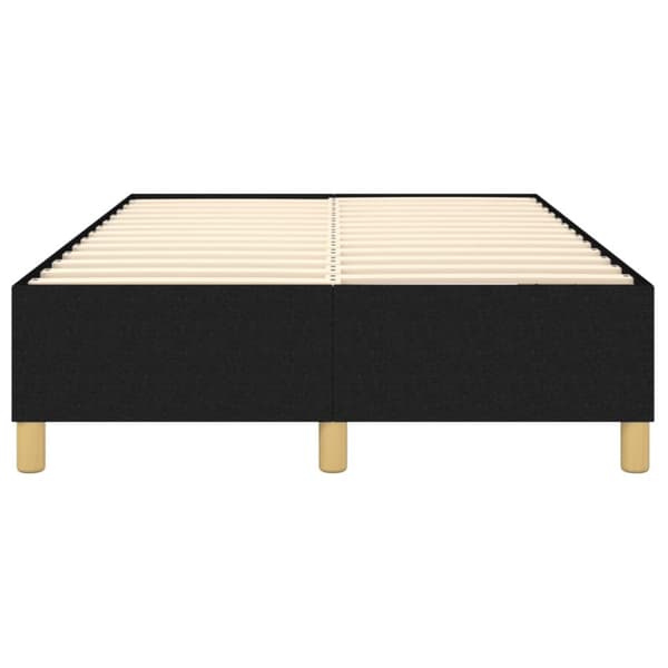 Boxspring-sängram svart 120x200 cm tyg
