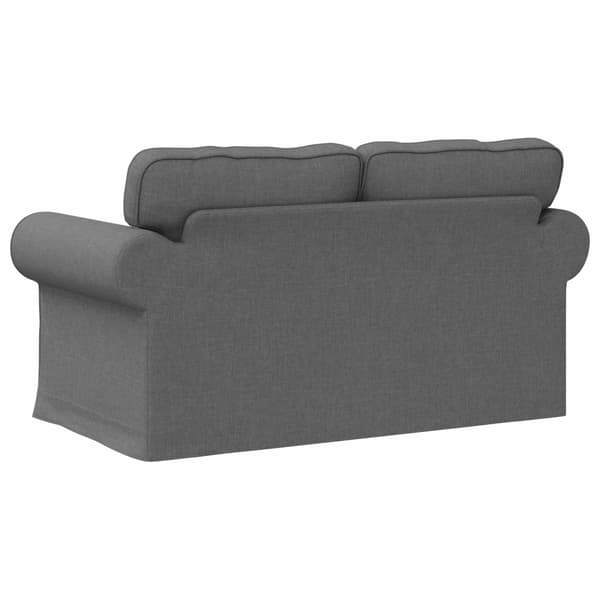 Soffa Mörkgrå 155 x 82 x 80 cm tyg