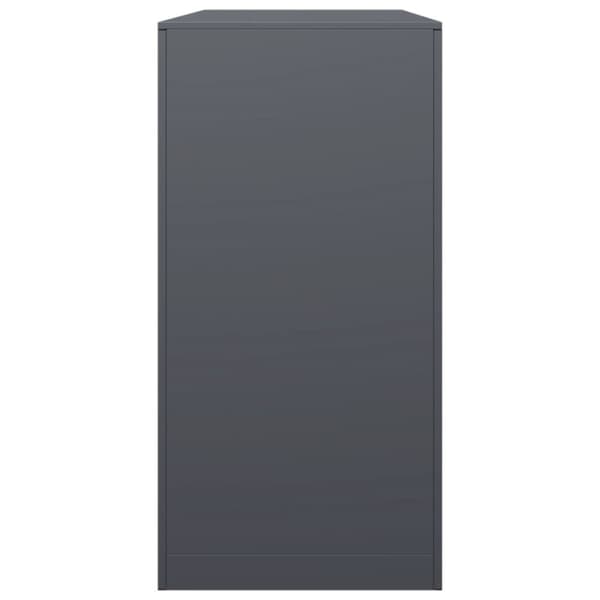 Vedställ antracit 100x40x80 cm stål