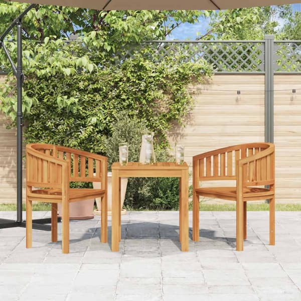 Bananstolar 2 st massiv teak