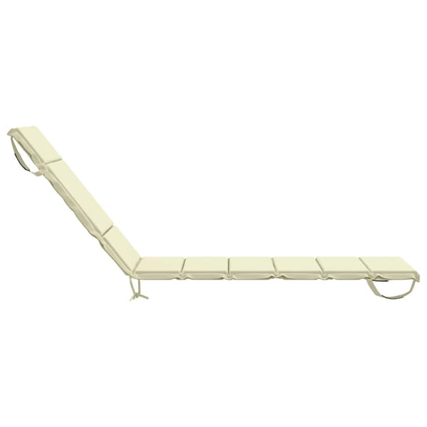 Solstol Kudde GEMERT 100% Polyester Gräddvit 200 x 50 x 3 cm