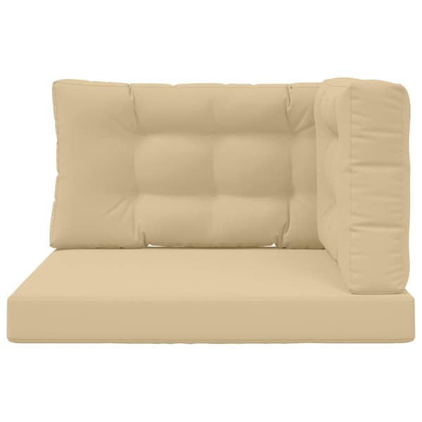 Utomhus Soffa Kudde 3 pcs Beige Polyester