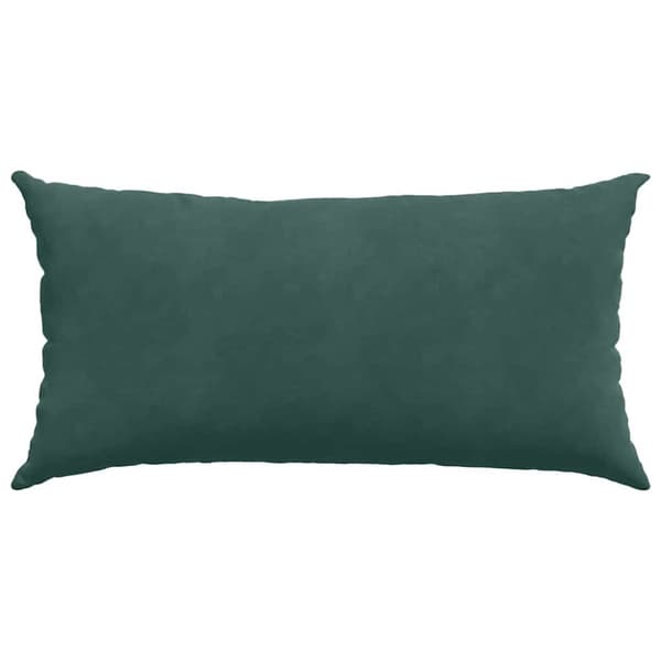 Sofakuddar 2 pcs Mörkgrön 80 x 40 cm Kordread tyg