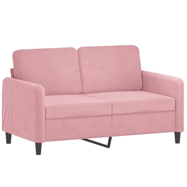 Soffgrupp 2 delar rosa sammet