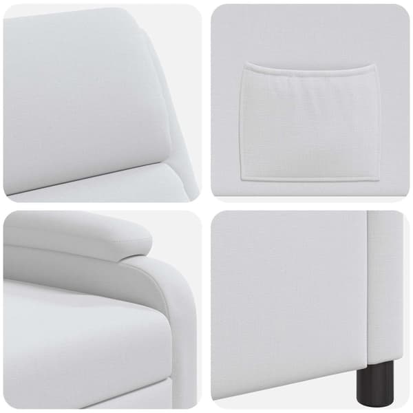 Recliner Vit Tyg