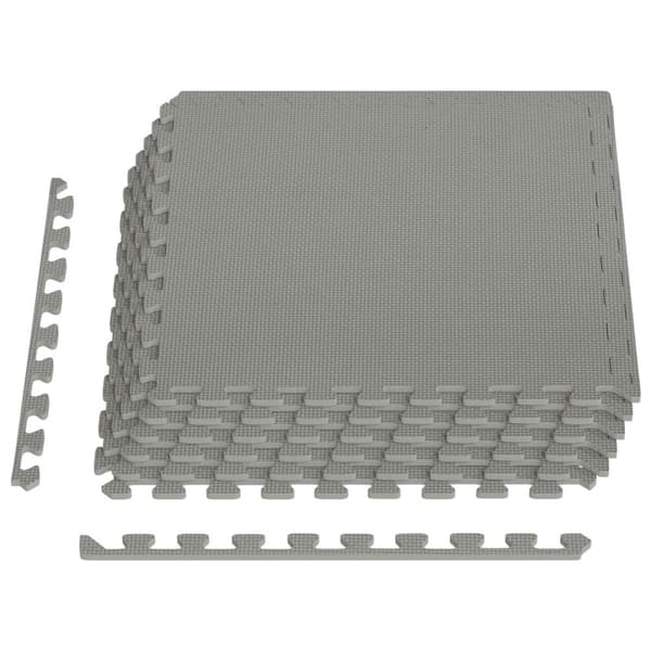Golvmatta 6 pcs Grå 2,16 m² EVA-skum