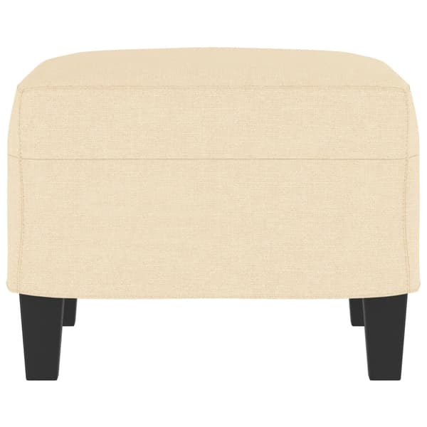 Fotpall gräddvit 60x50x41 cm tyg