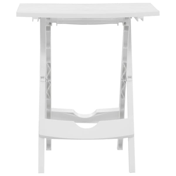 Hopfällbart trädgårdsbord 44,5x38,5x50 cm vit