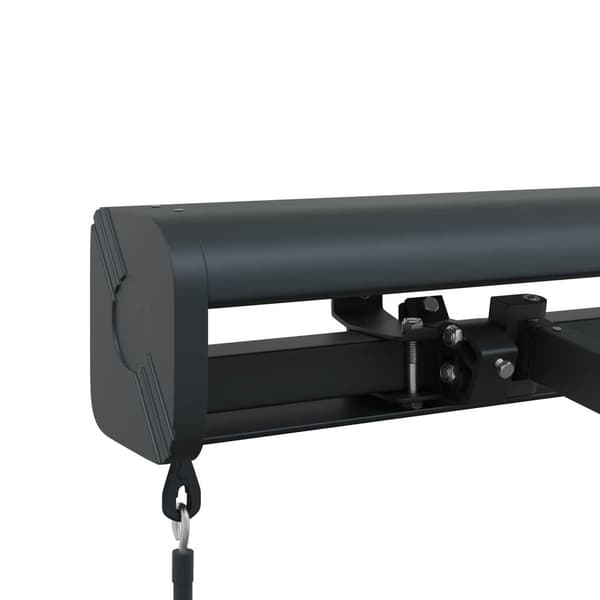Utdragbar markis Grå 400 × 300 cm Polyester och aluminium