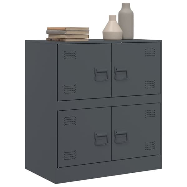 Skänk antracit 67x39x73 cm stål