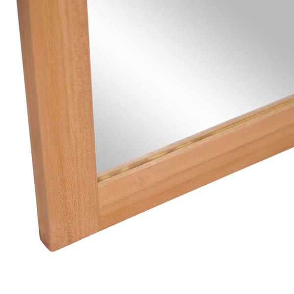 Väggspegel massiv teak 50x70 cm