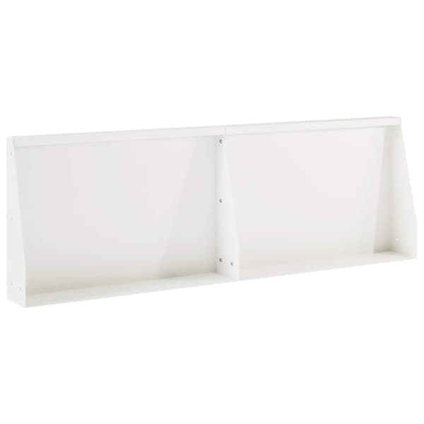 Stödvägg 2 st 60 x 12 x 50 cm Stål Vit