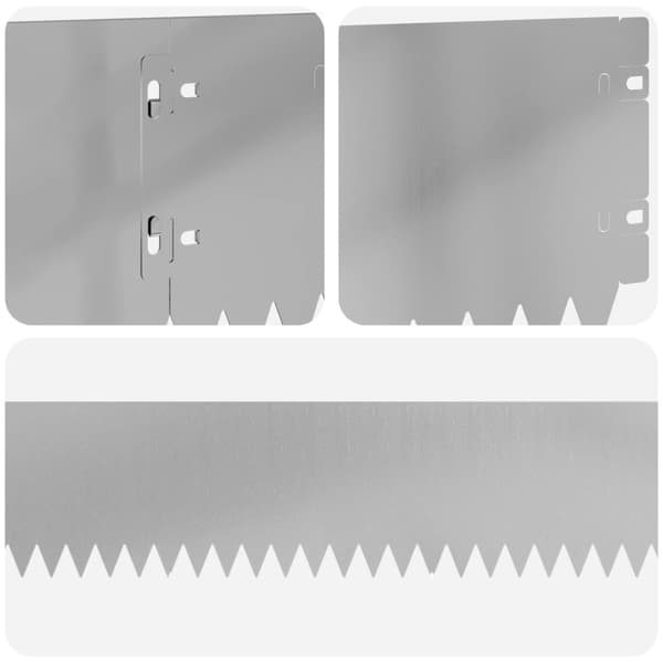 Kant för gräsmatta 20 pcs 103 x 15 cm Stål Silver