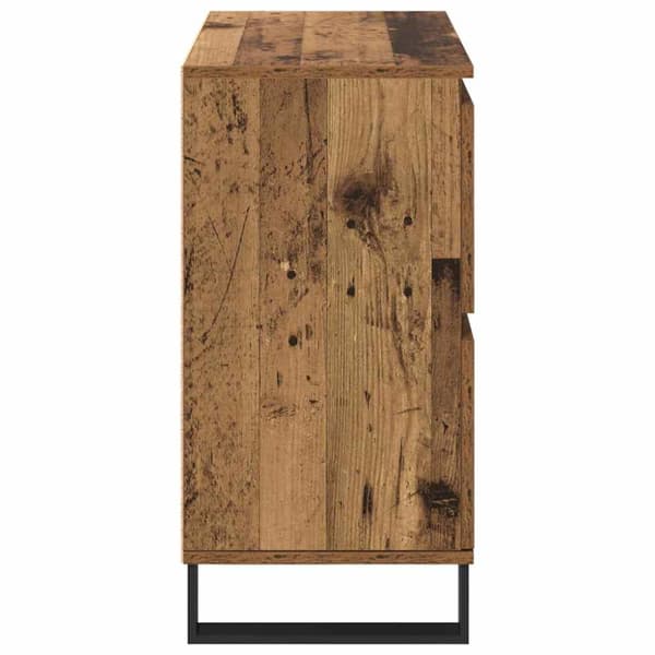 Sideboard 2 pcs Gammalt trä 60 x 35 x 70 cm