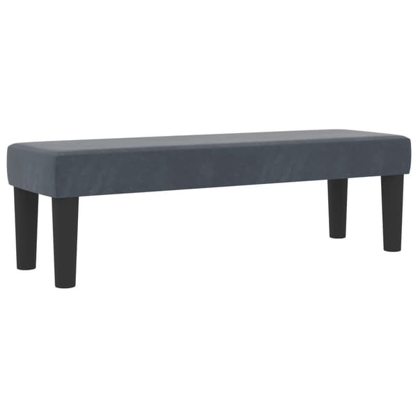 Bäddfjäder med huvudgavel Mörkgrå 200 x 200 cm Sammet