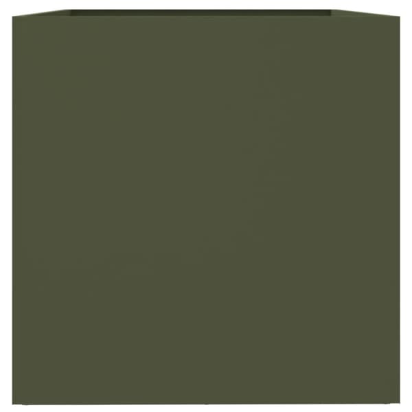 Odlingslåda olivgrön 62x47x46 cm stål
