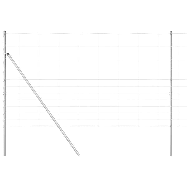 Stängselstolpe Galvaniserad 25 x 1,4 m Stål