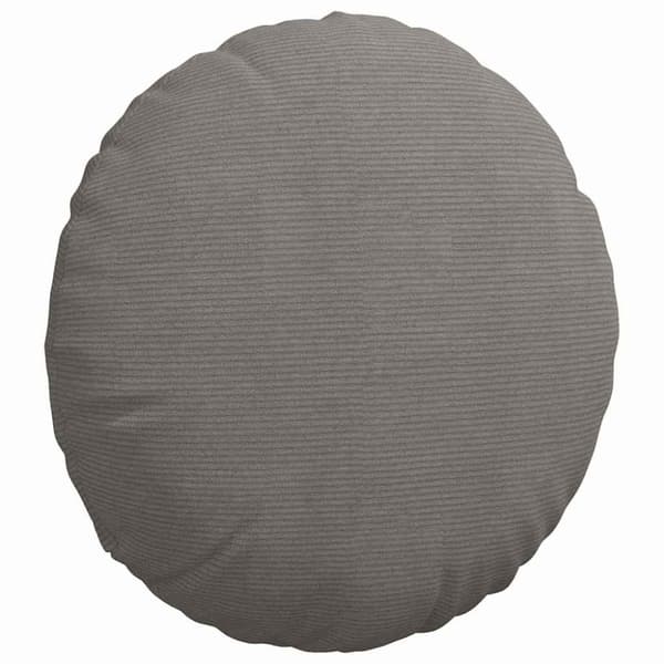 Sittkuddar 2 pcs Ljusgrå Ø 80 cm Kordread tyg