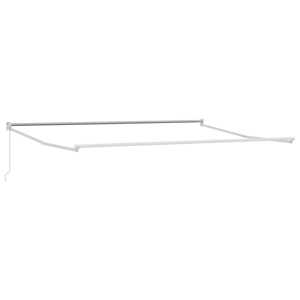 Markis Vit 500 × 300 cm Polyester och metall