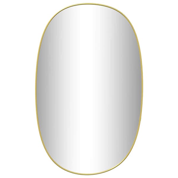 Väggspegel guld 80x50 cm