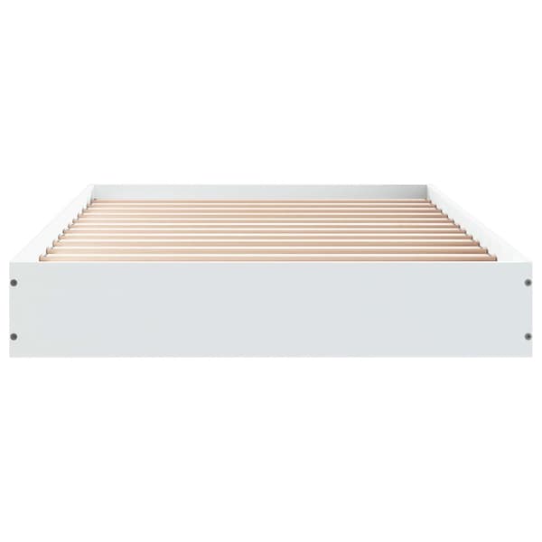 Golvsängsram Vit 80 x 200 cm Konstruerat trä