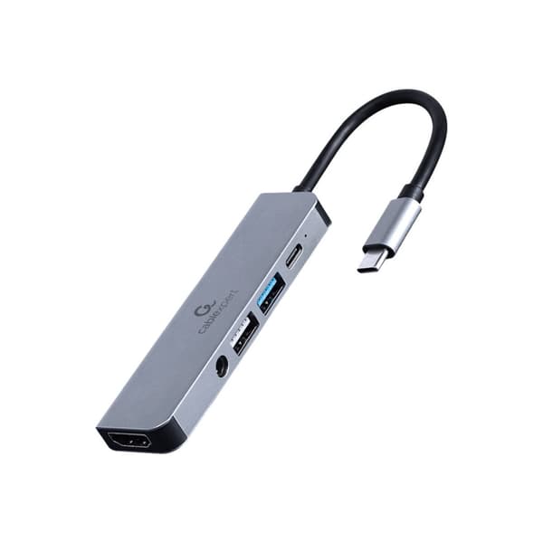 Cablexpert A-CM-COMBO5-02 - dockningsstation - USB-C 3.1 - HDMI - 1GbE