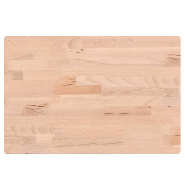 Bordsskiva 60x40x1,5 cm rektangulär massivt bokträ
