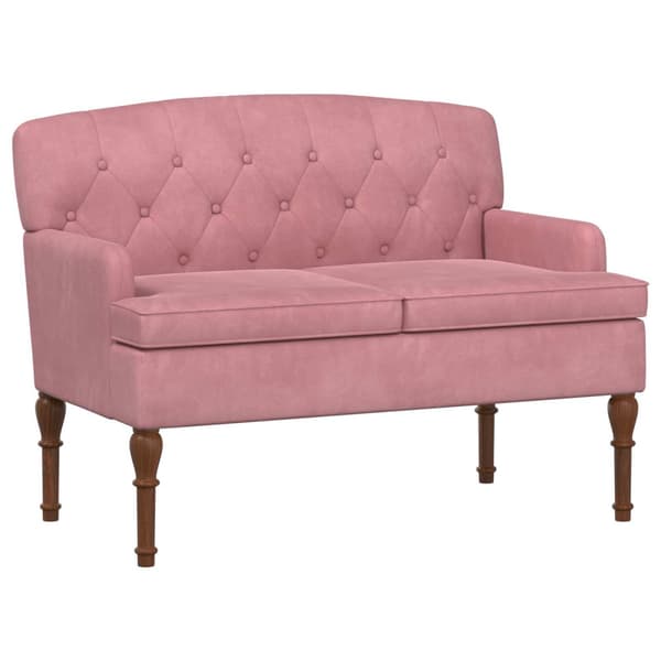 Loveseat med knapprapport Rosa 111 x 65 x 79 cm Sammet