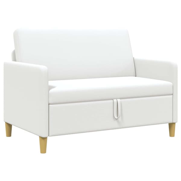 Soffa med förvaring Vit 122 x 78 x 87 cm Polyester